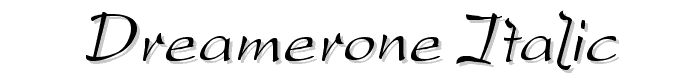 DreamerOne Italic font